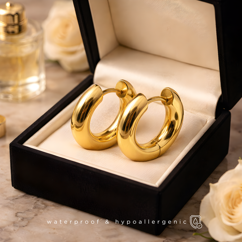 AURIA - Kleine Creolen - 18K vergoldet