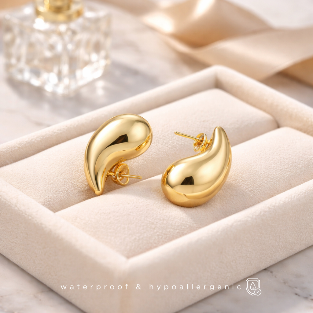 TIL - Tropfen Ohrringe - 18K vergoldet