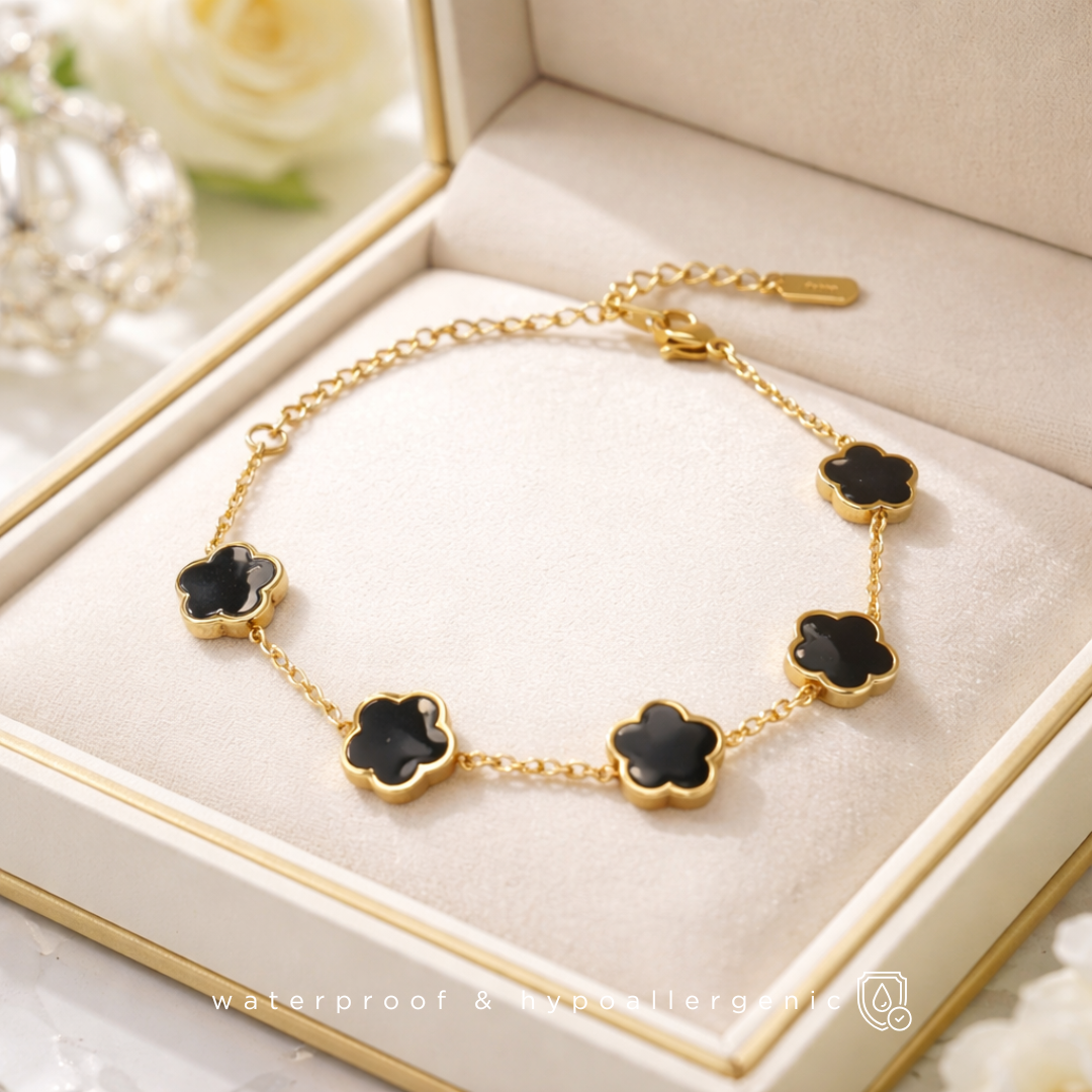 ZEVRA - Schmuckset - Halskette, Ohrringe &amp; Armband