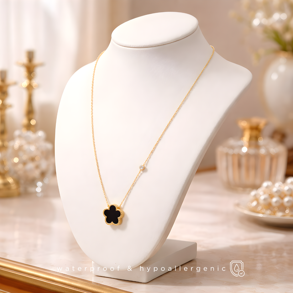 ZEVRA - Schmuckset - Halskette, Ohrringe &amp; Armband