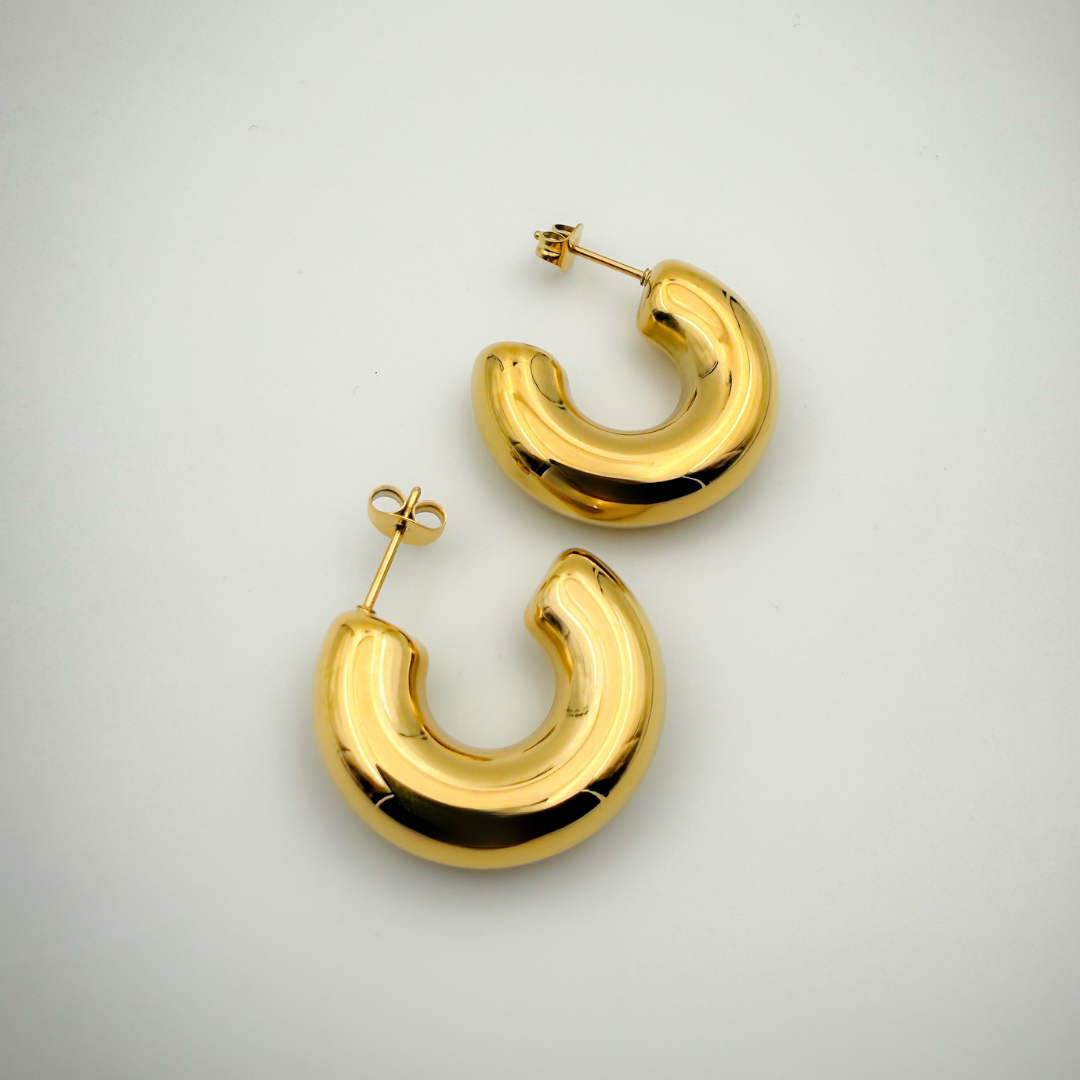 GULE - Offene Creolen – 18K vergoldet