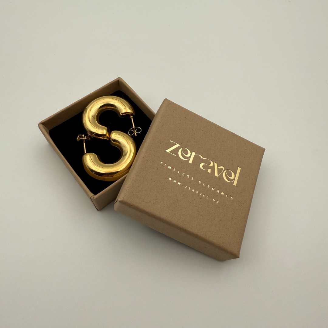 GULE - Offene Creolen – 18K vergoldet